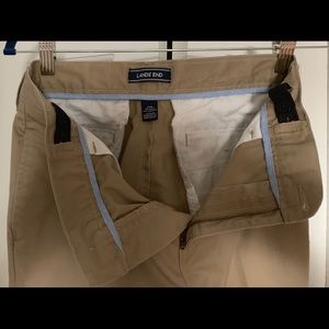 Lands End Boys Plain Front Chino Pants -size 16